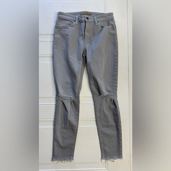 Joe's Jeans Denim - Joe’s Jeans Gray Distressed Skinny Jeans Pants Womens Size 28